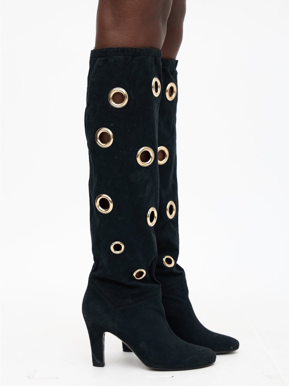 Stella McCartney Knee High Grommet Boots